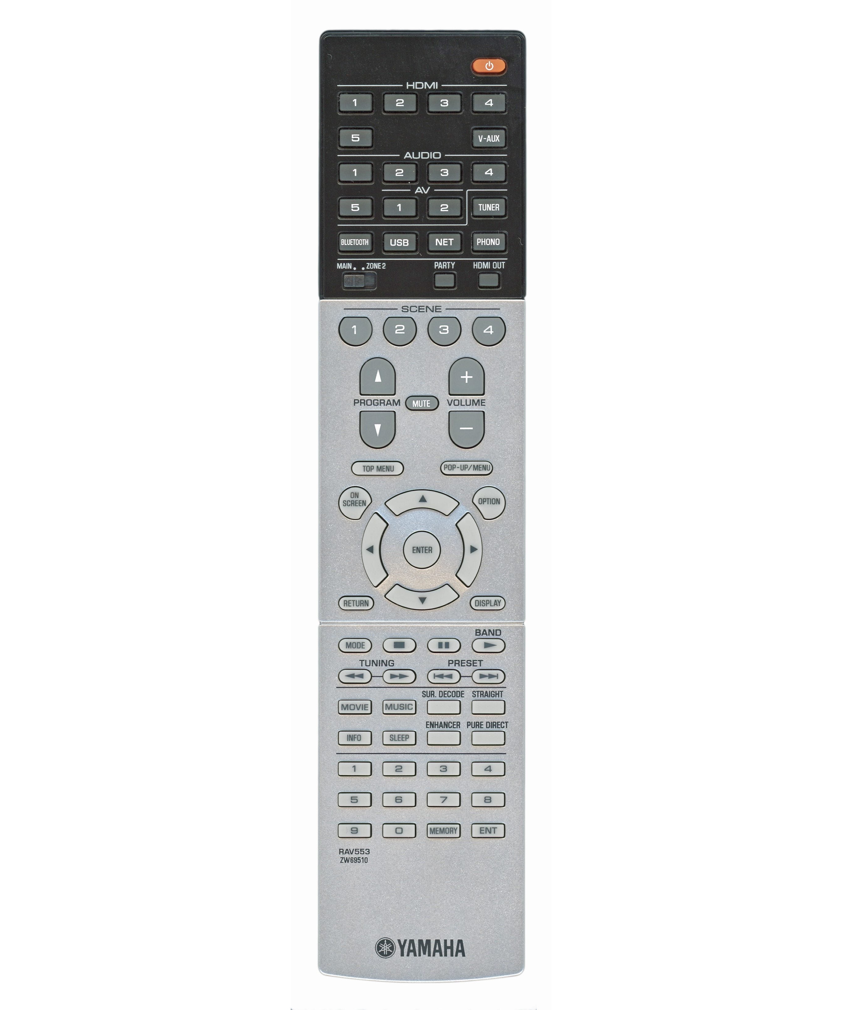 Yamaha RAV553 A/V Receiver Remote Control for RX-V683 - ZW695100