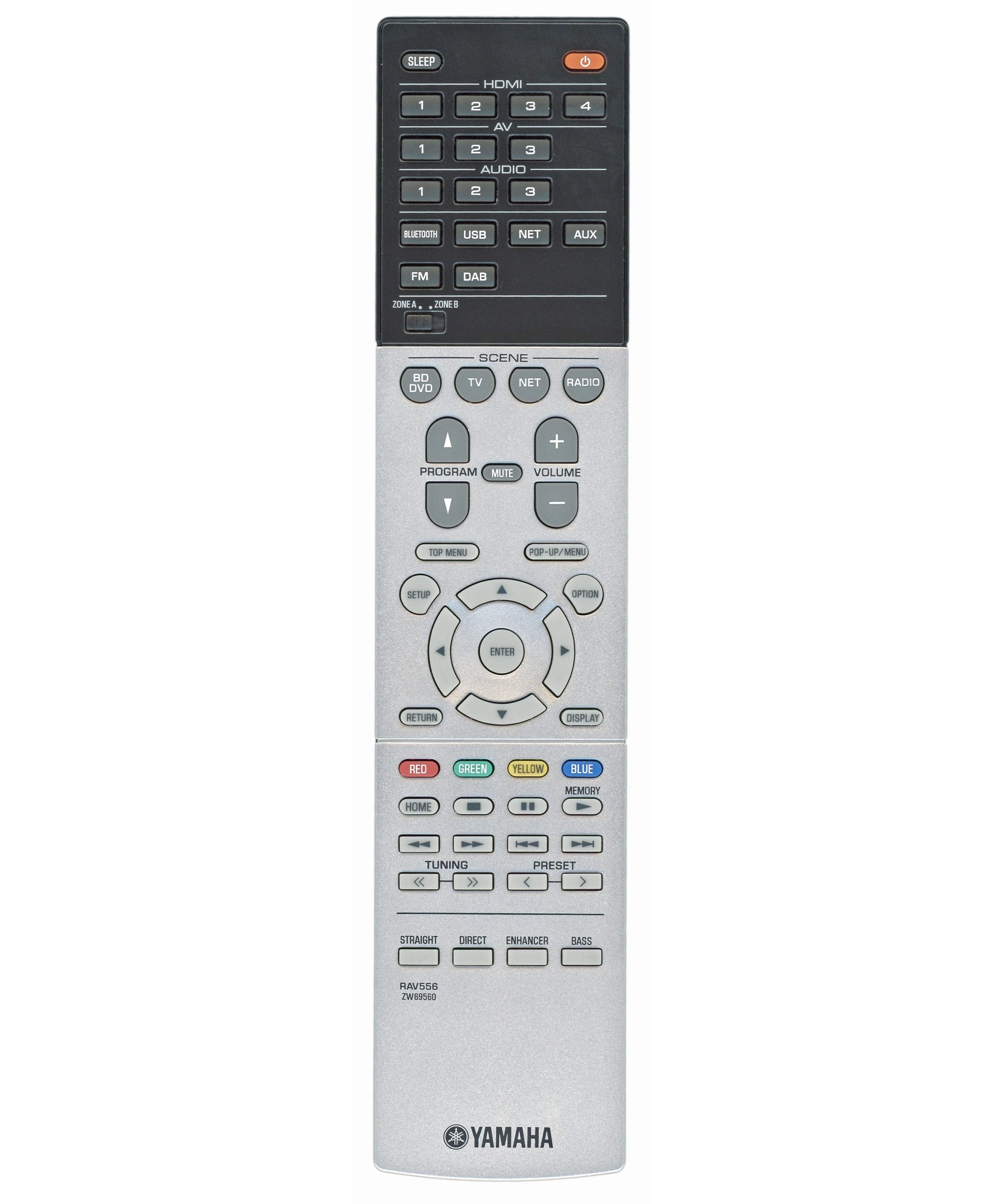 Yamaha RAV556 A/V Receiver Remote Control - ZW895600