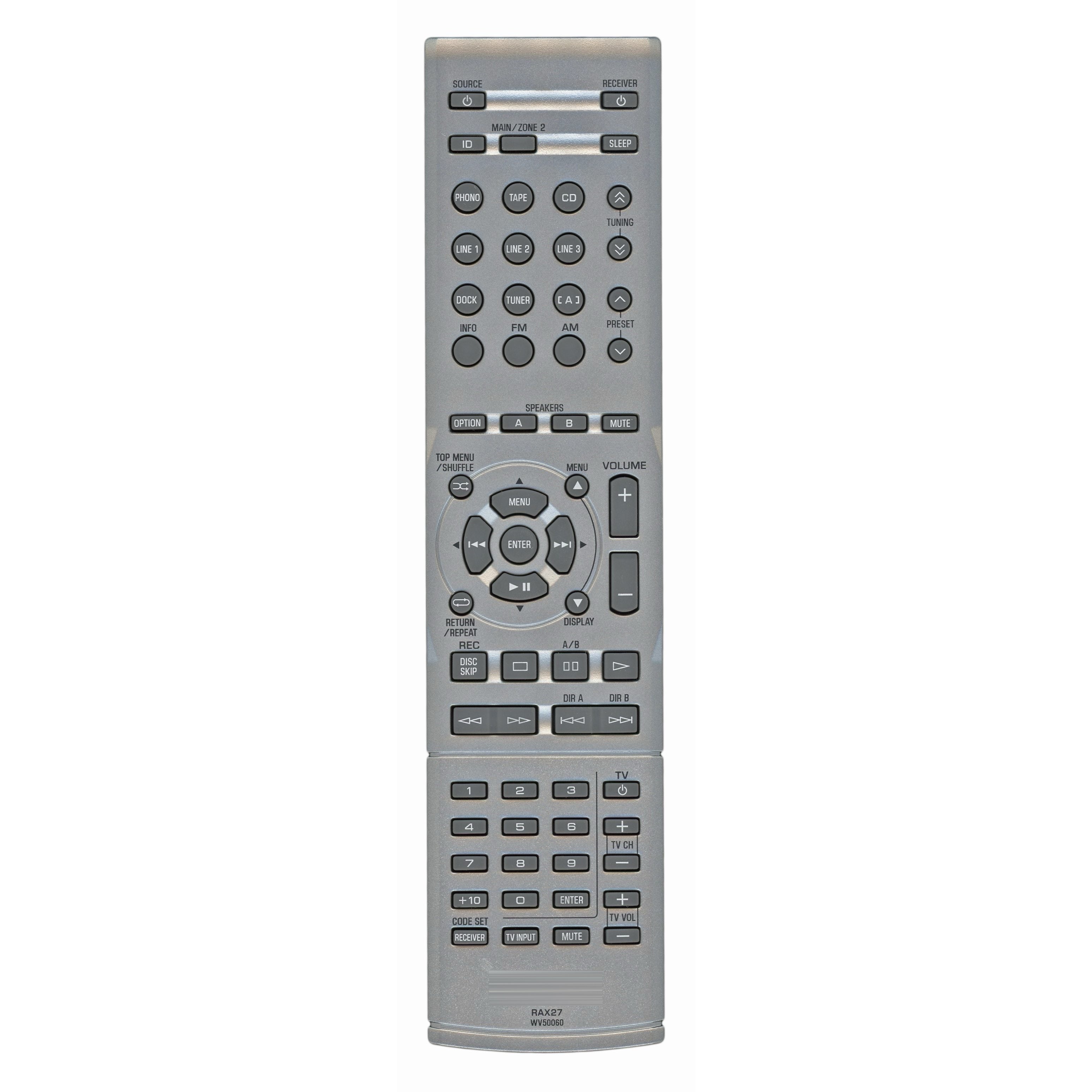 Yamaha RAX27 Natural Sound Stereo Receiver A/V Remote Control - WV500600