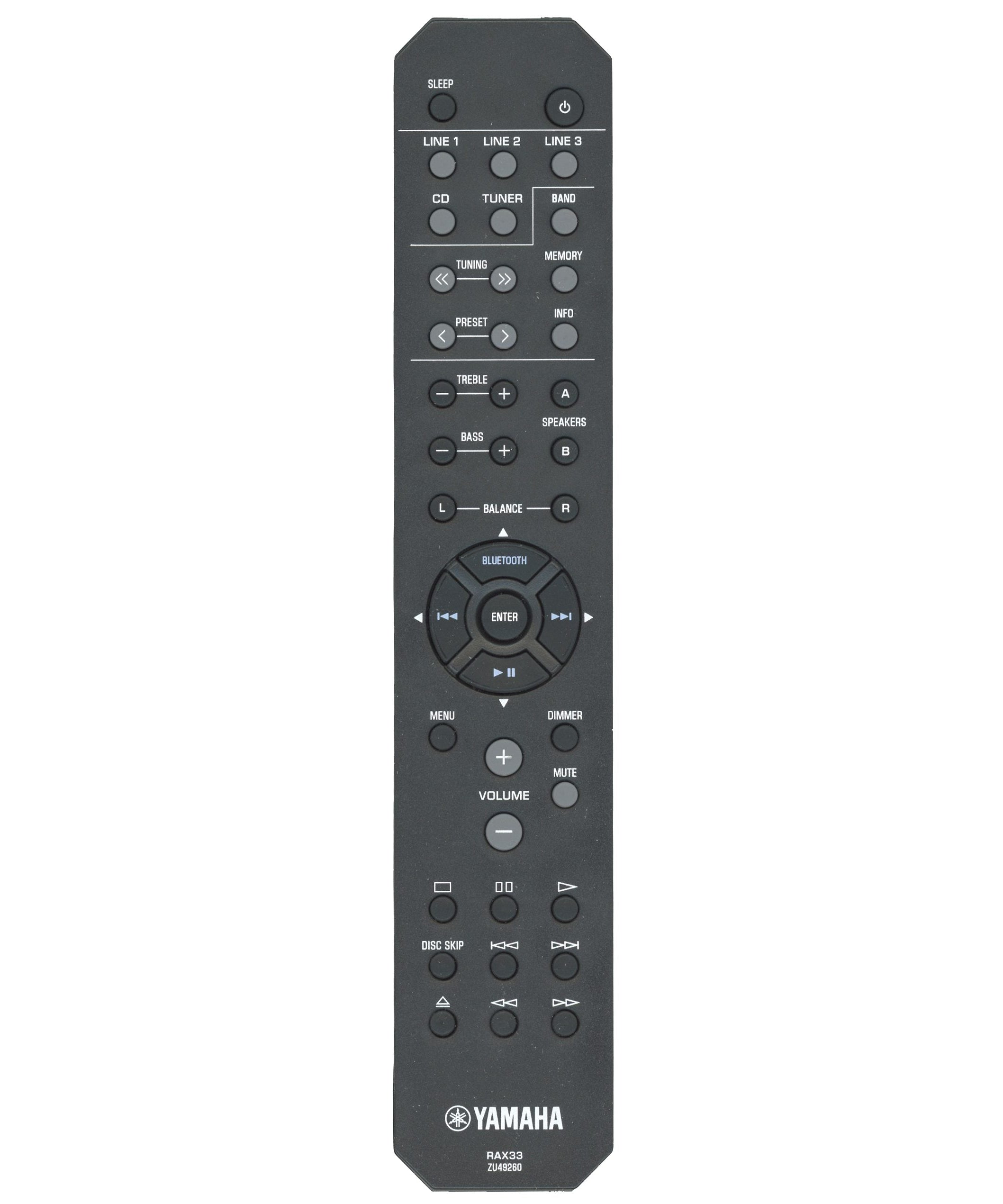 Yamaha RAX33 Audio Remote Control