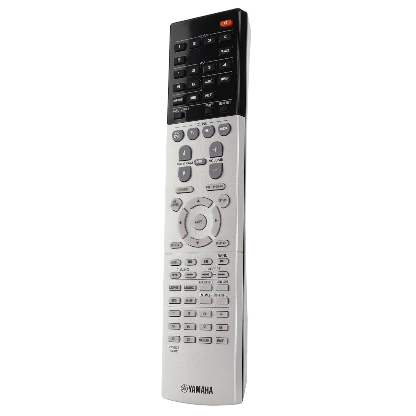 Yamaha RAV536 7.2 channel network A/V Receiver Remote Control - ZP601100