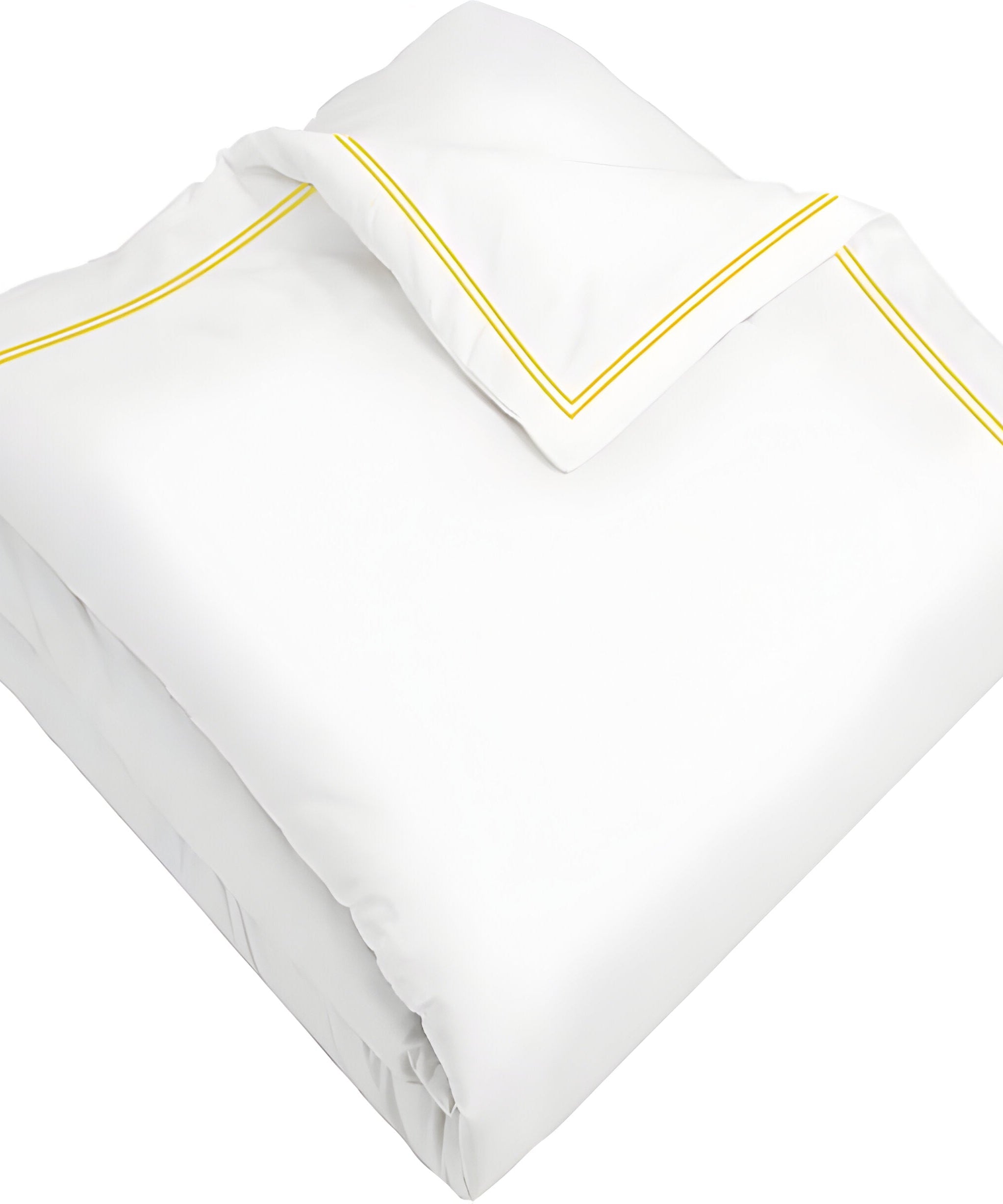 400TC Cotton Double Edge Embroidery Sateen Solid Duvet Cover Set