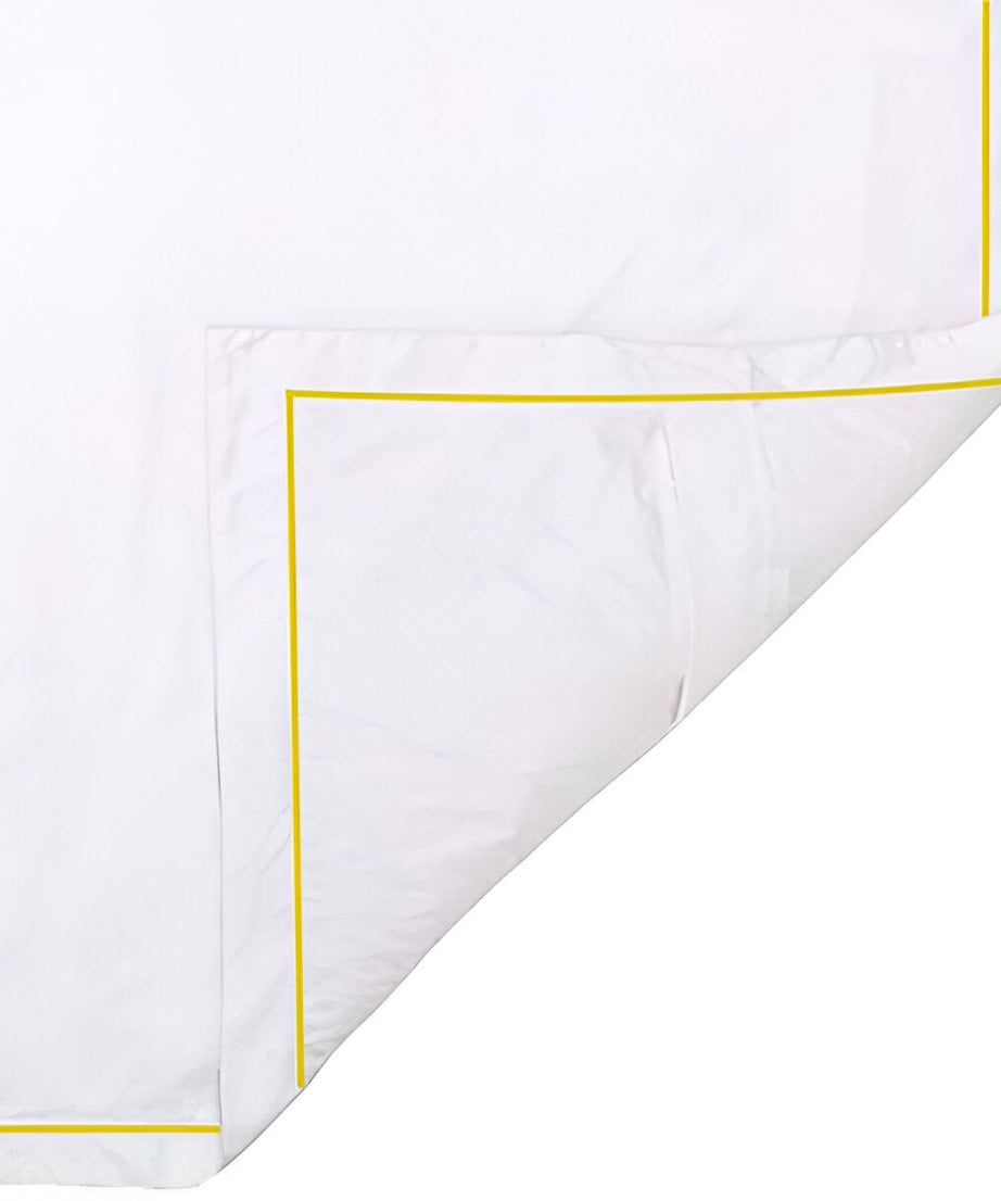 400TC Cotton Single Edge Embroidery Sateen Solid Duvet Cover Set