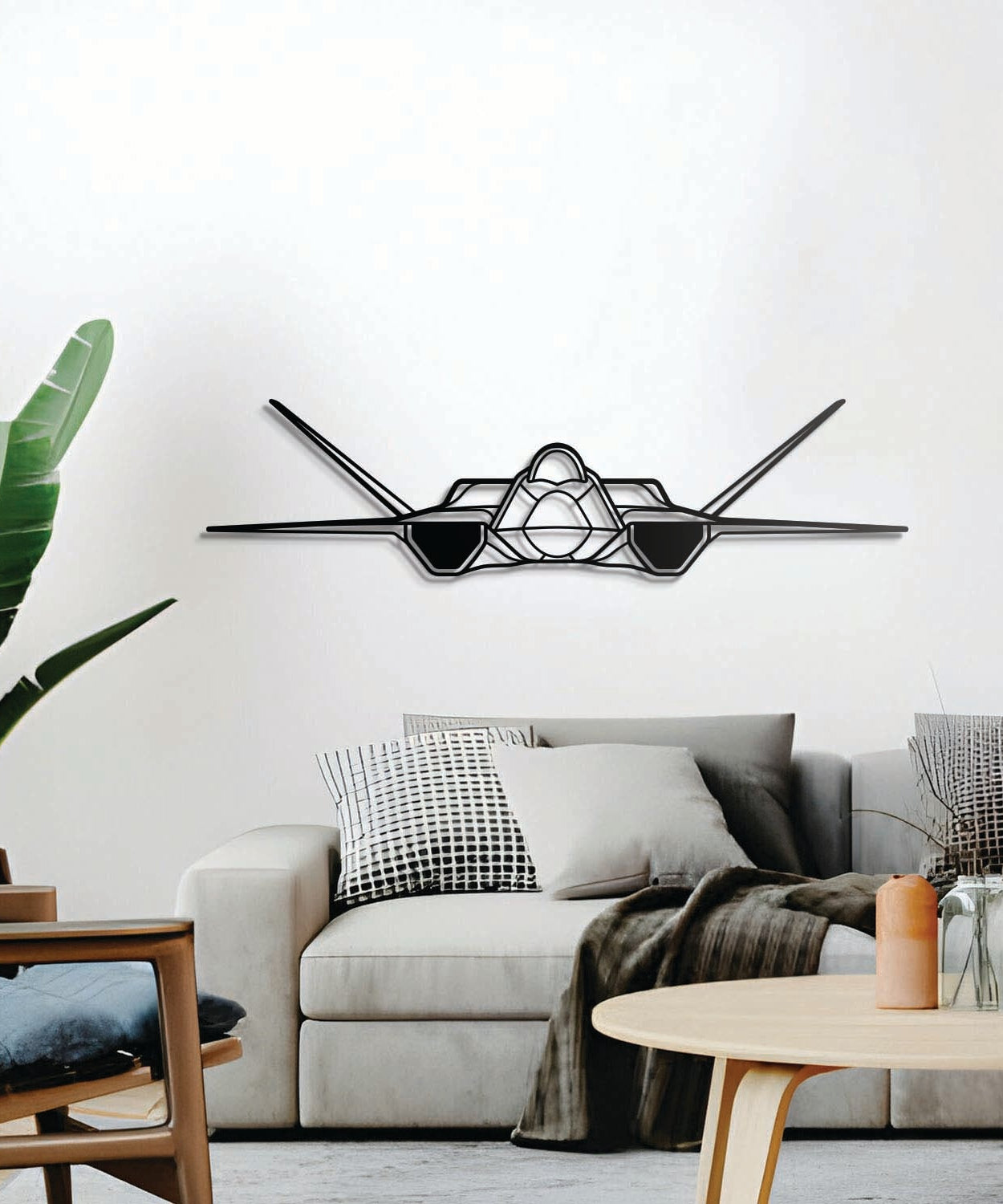 YF-23 Front Metall Flugzeug Wandkunst - NCP0451