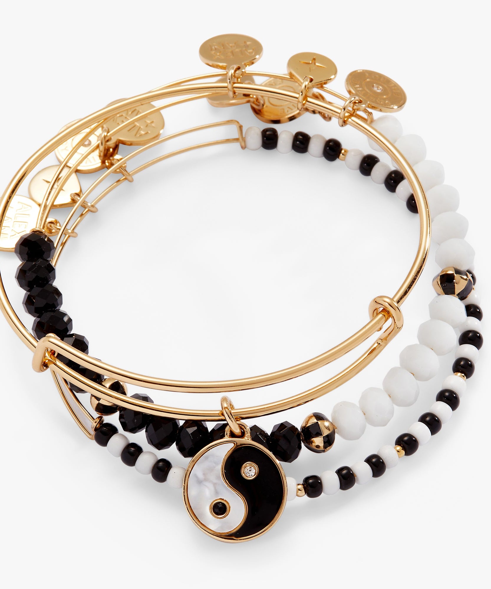 Mother of Pearl Yin Yang Bangles Set of 3