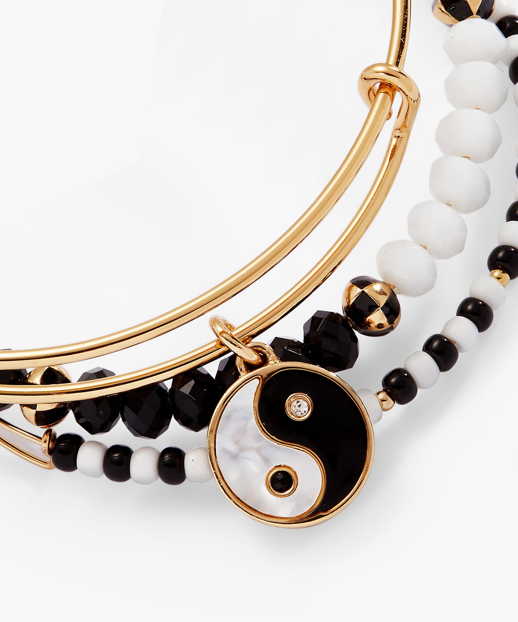 Mother of Pearl Yin Yang Bangles Set of 3