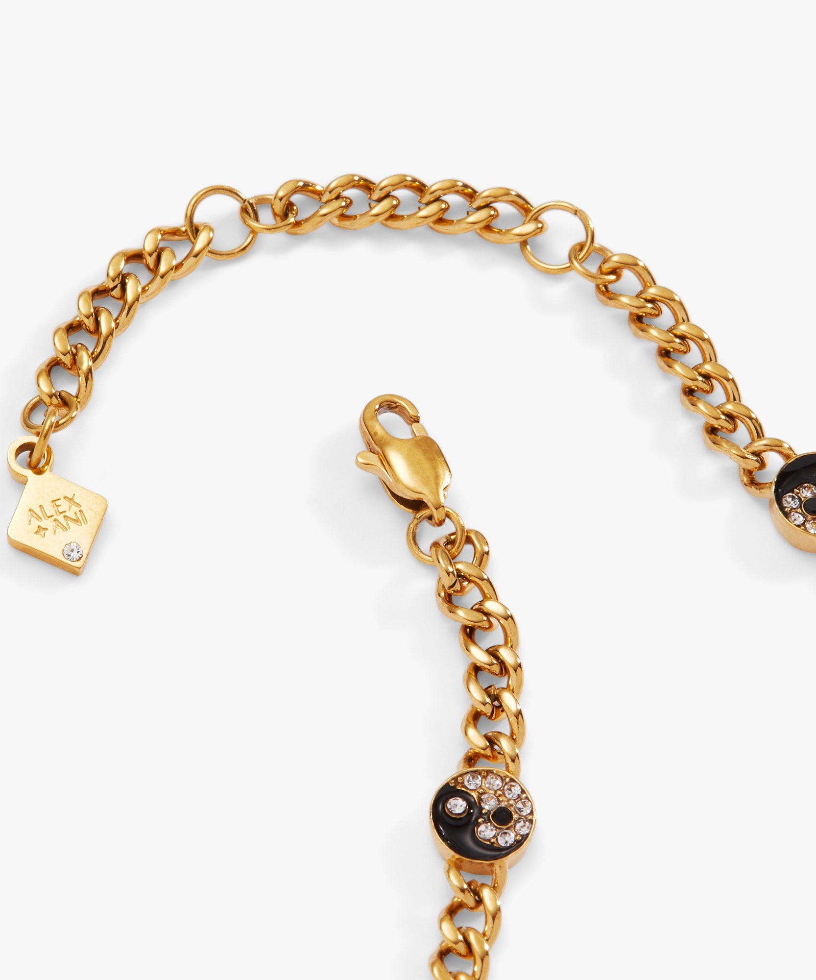 Yin Yang Curb Chain Bracelet