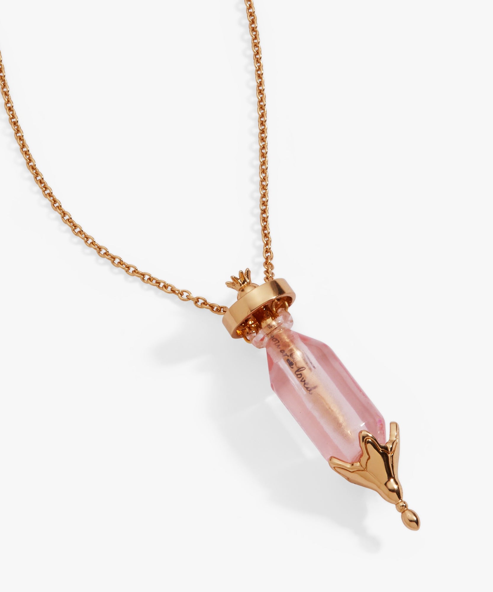 'You Are Loved' Potion Bottle Slider Necklace