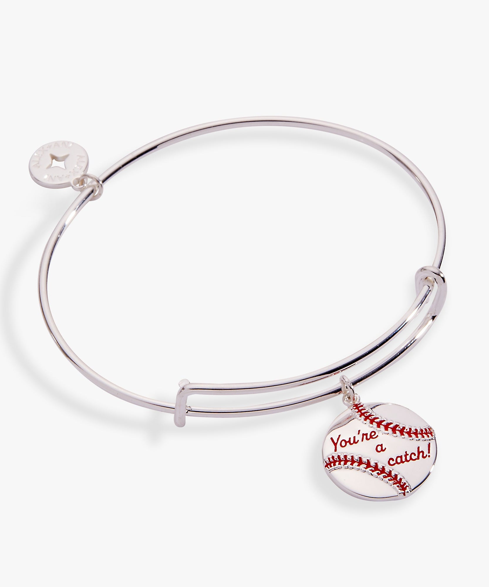 "You're A Catch" Baseball Charm Bangle