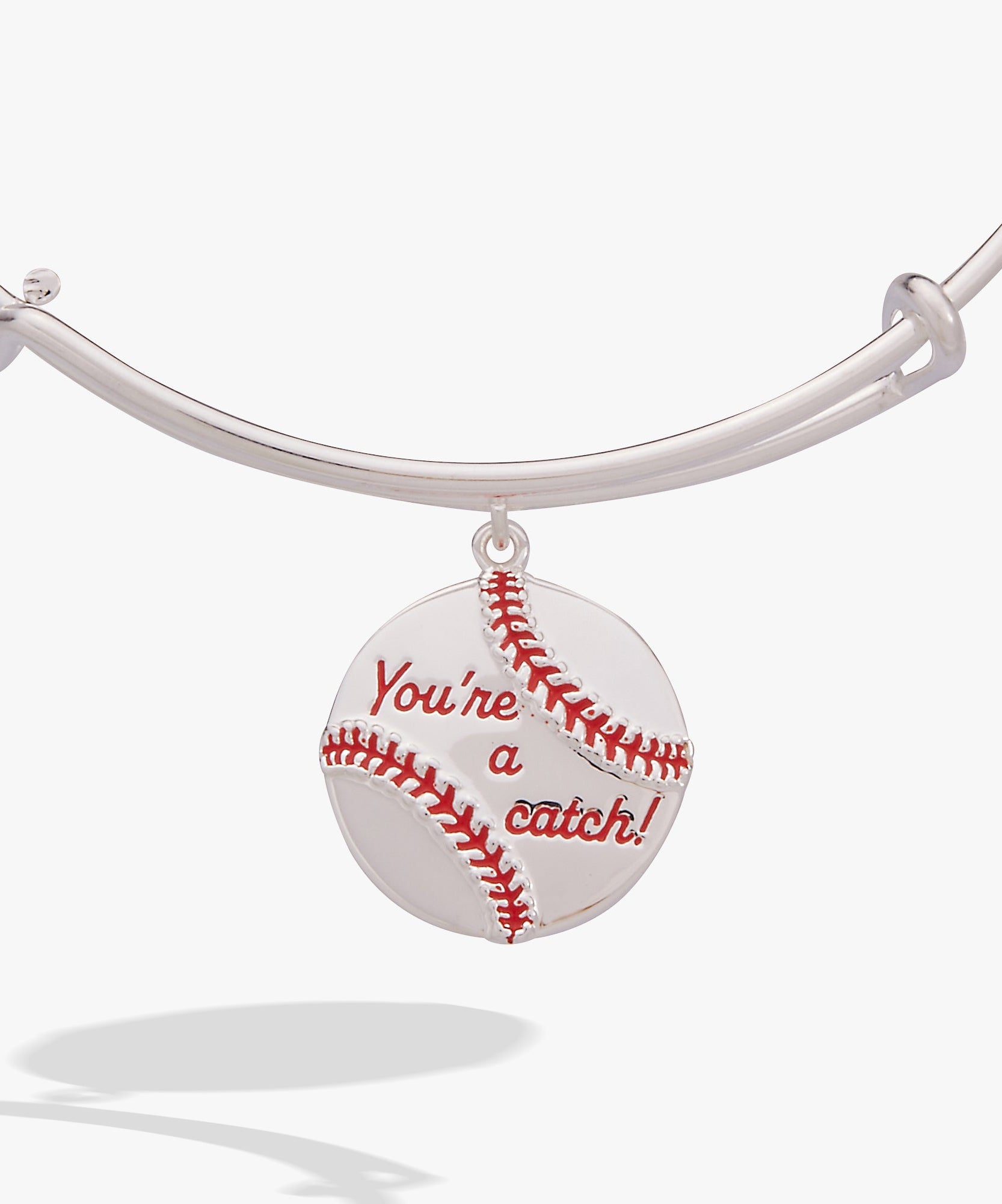 "You're A Catch" Baseball Charm Bangle