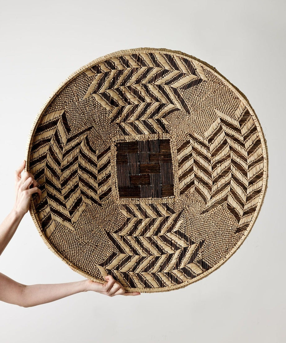 Statement Zambian Plateau African Wall Decor Basket