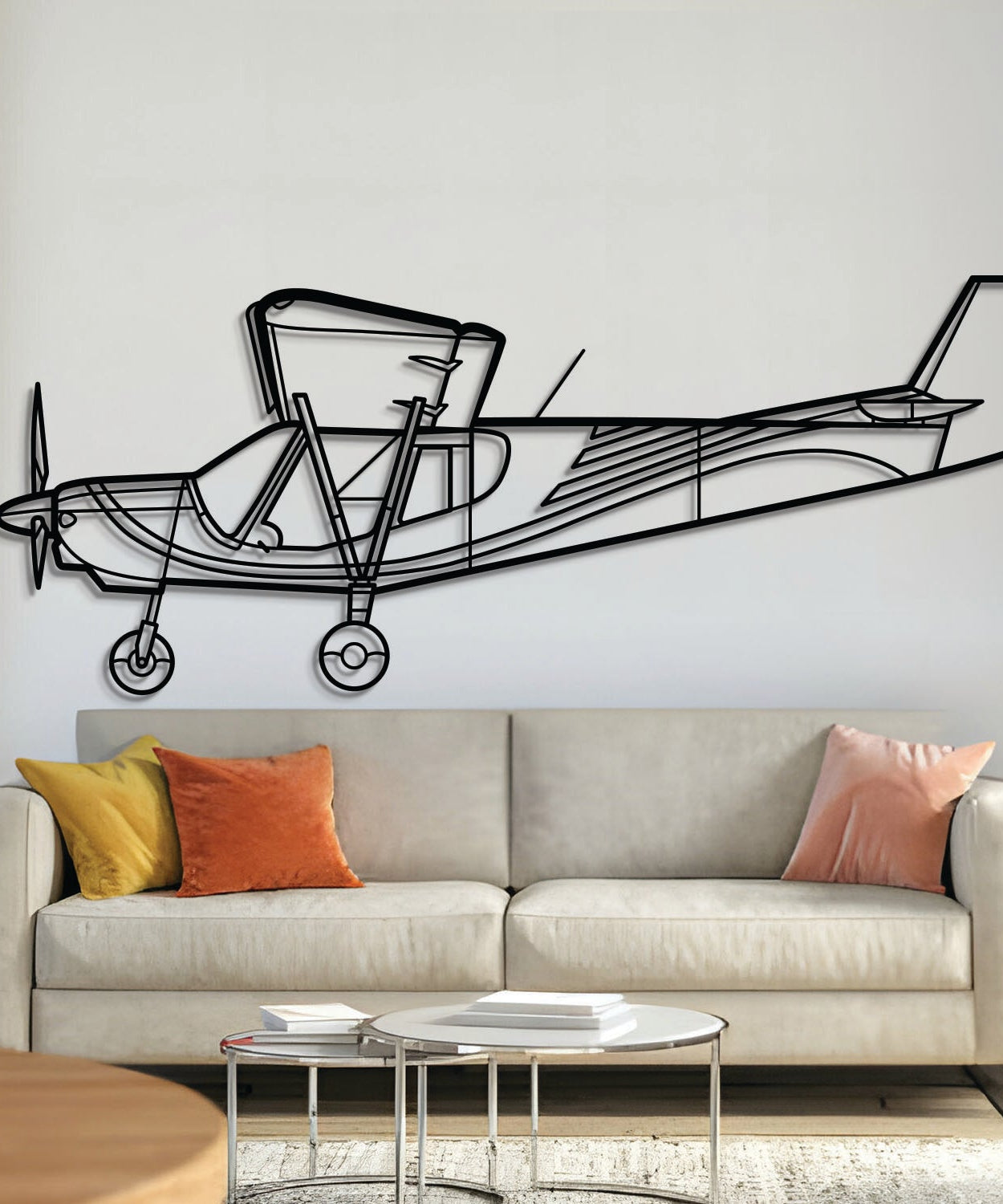 STOL CH 750 Metallflugzeug Wandkunst - NCP0298