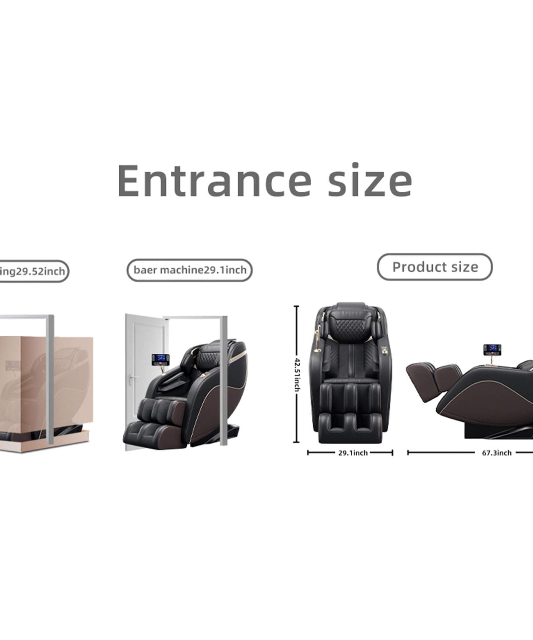 Airvana Infinity Zero-Gravity Heated Massage Chair With SL Track And Built-In Speakers (SAK46029)
