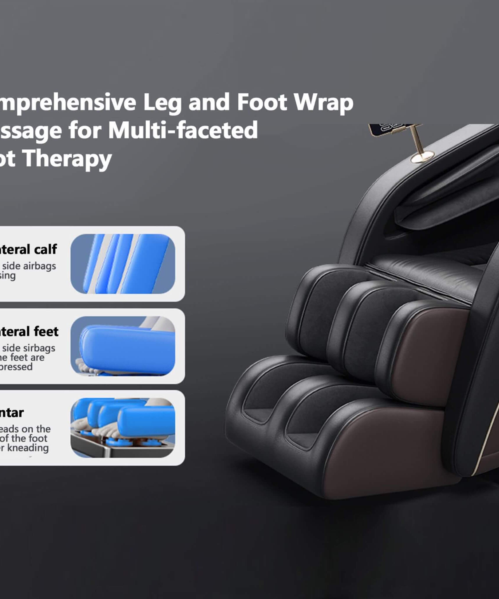Airvana Infinity Zero-Gravity Heated Massage Chair With SL Track And Built-In Speakers (SAK46029)