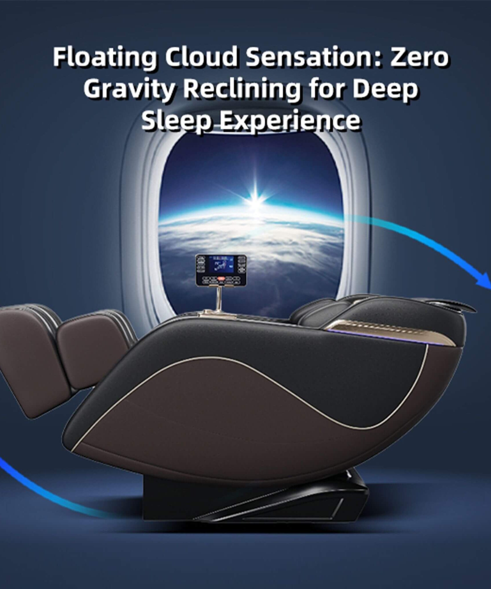 Airvana Infinity Zero-Gravity Heated Massage Chair With SL Track And Built-In Speakers (SAK46029)