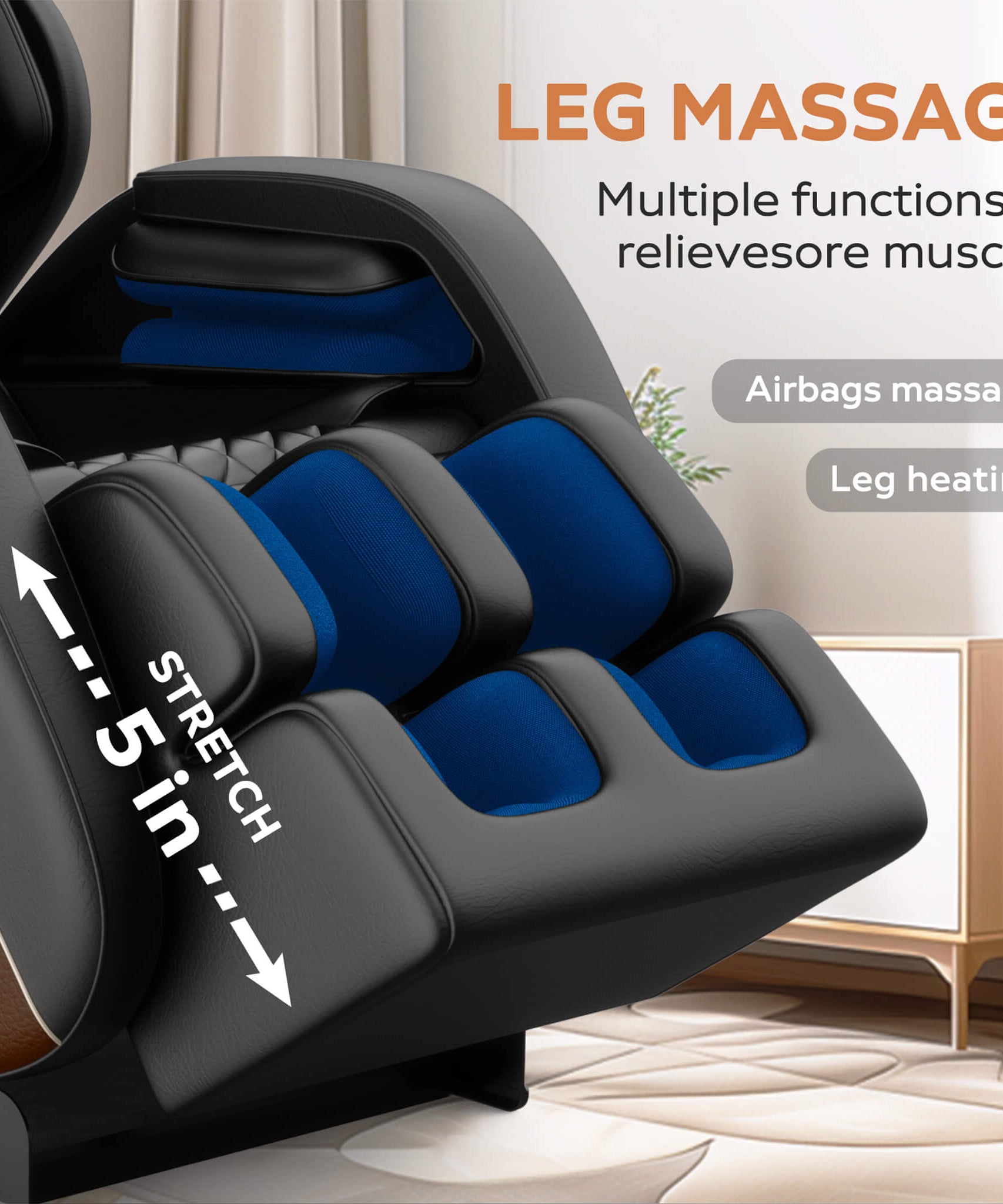 Airvana Sovereign Zero-Gravity Massage Chair With Six Massage Rollers (SAK32089)