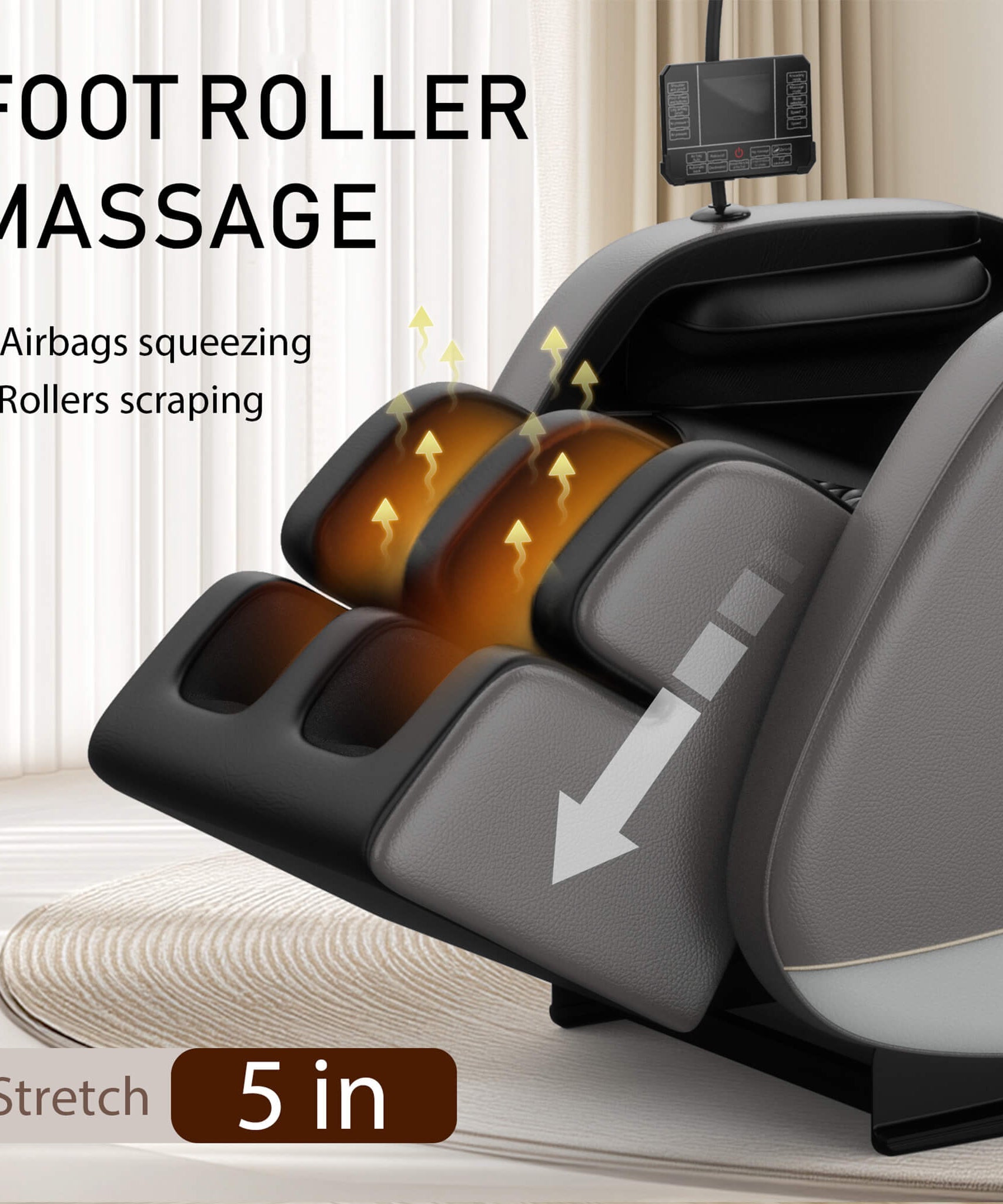 Airvana Opulence Zero-Gravity Massage Recliner Chair With Bluetooth Audio (SAK31972)