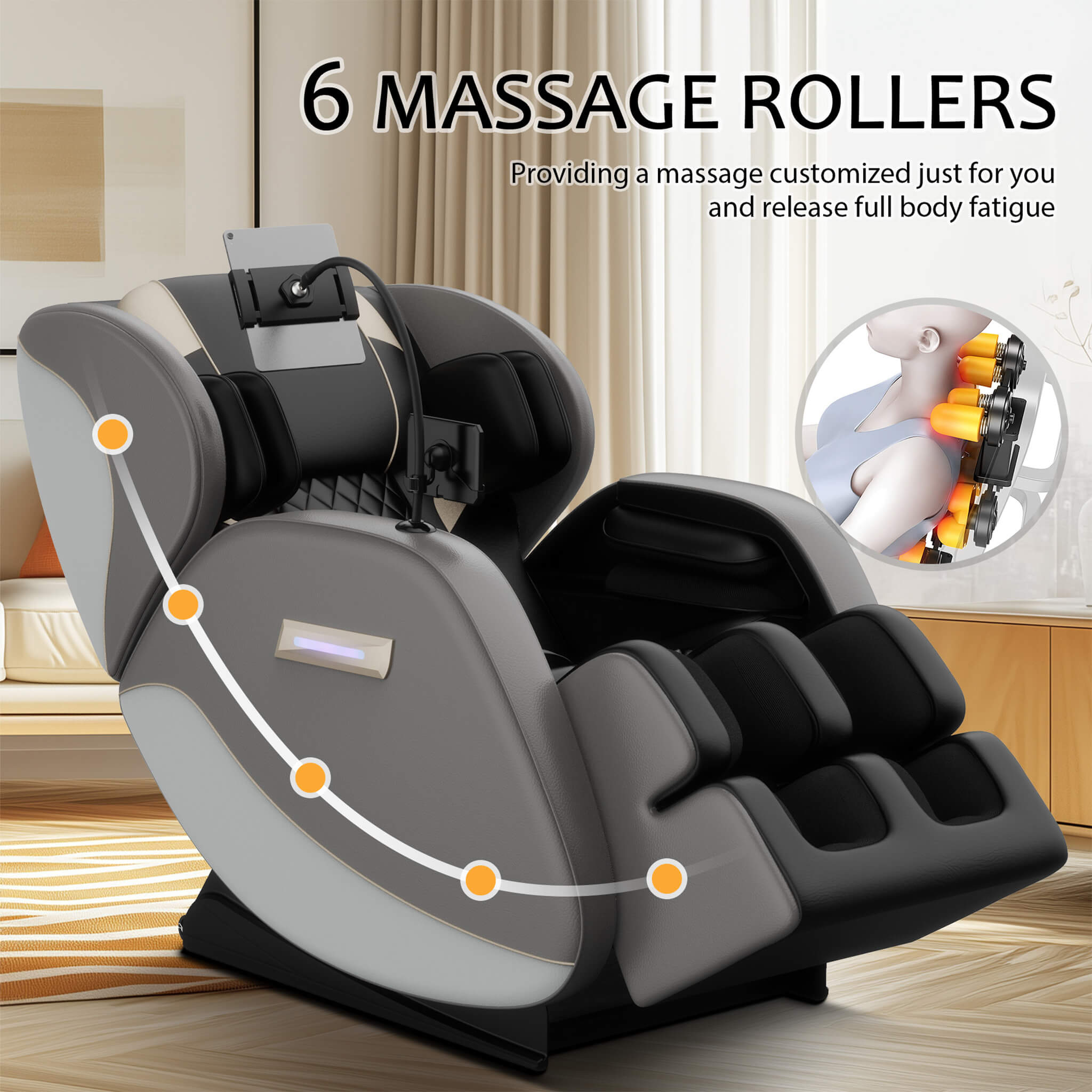 Airvana Opulence Zero-Gravity Massage Recliner Chair With Bluetooth Audio (SAK31972)