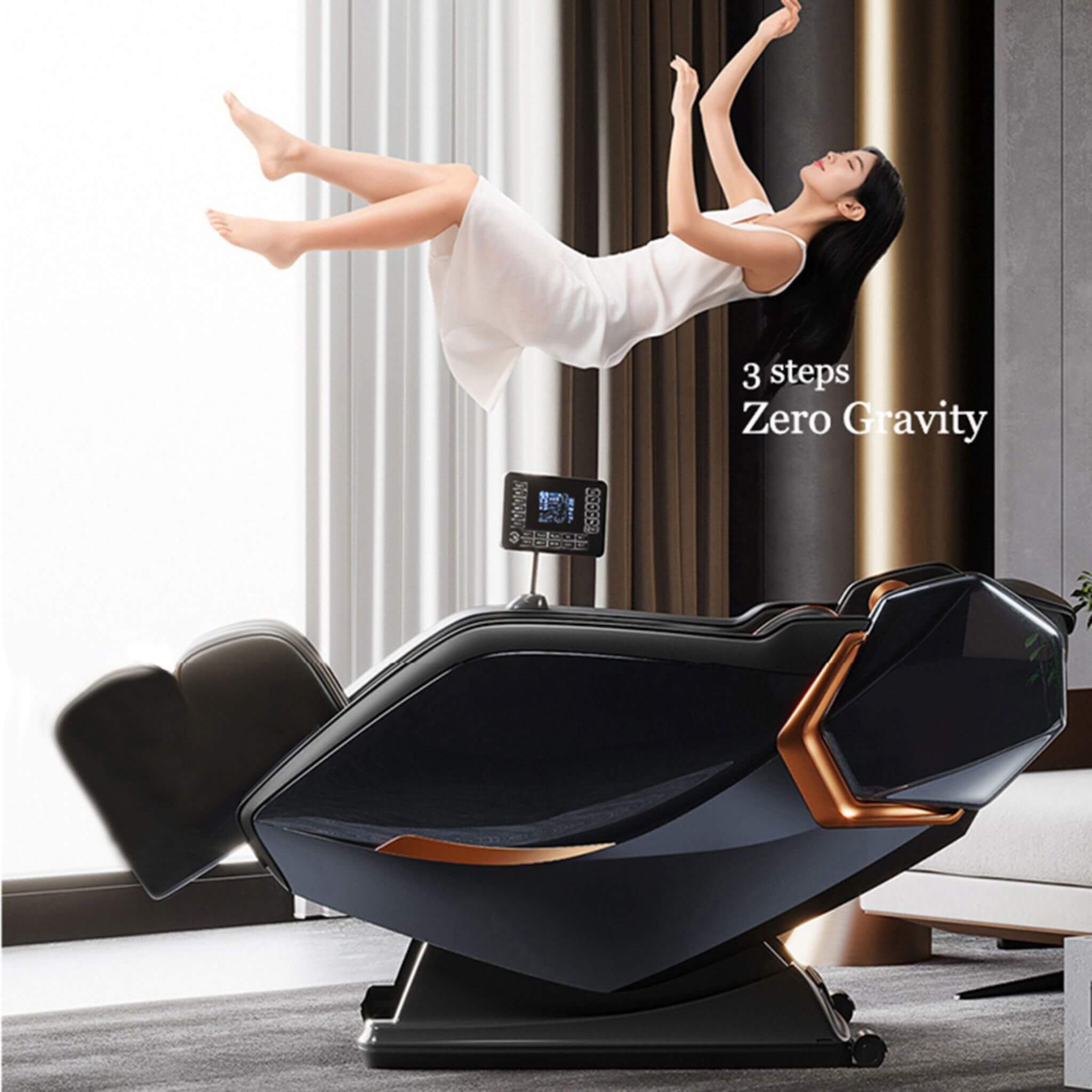 Airvana Nova Full-Body Zero-Gravity Shiatsu Massage Chair With Heat And Voice Control (SAK49206)