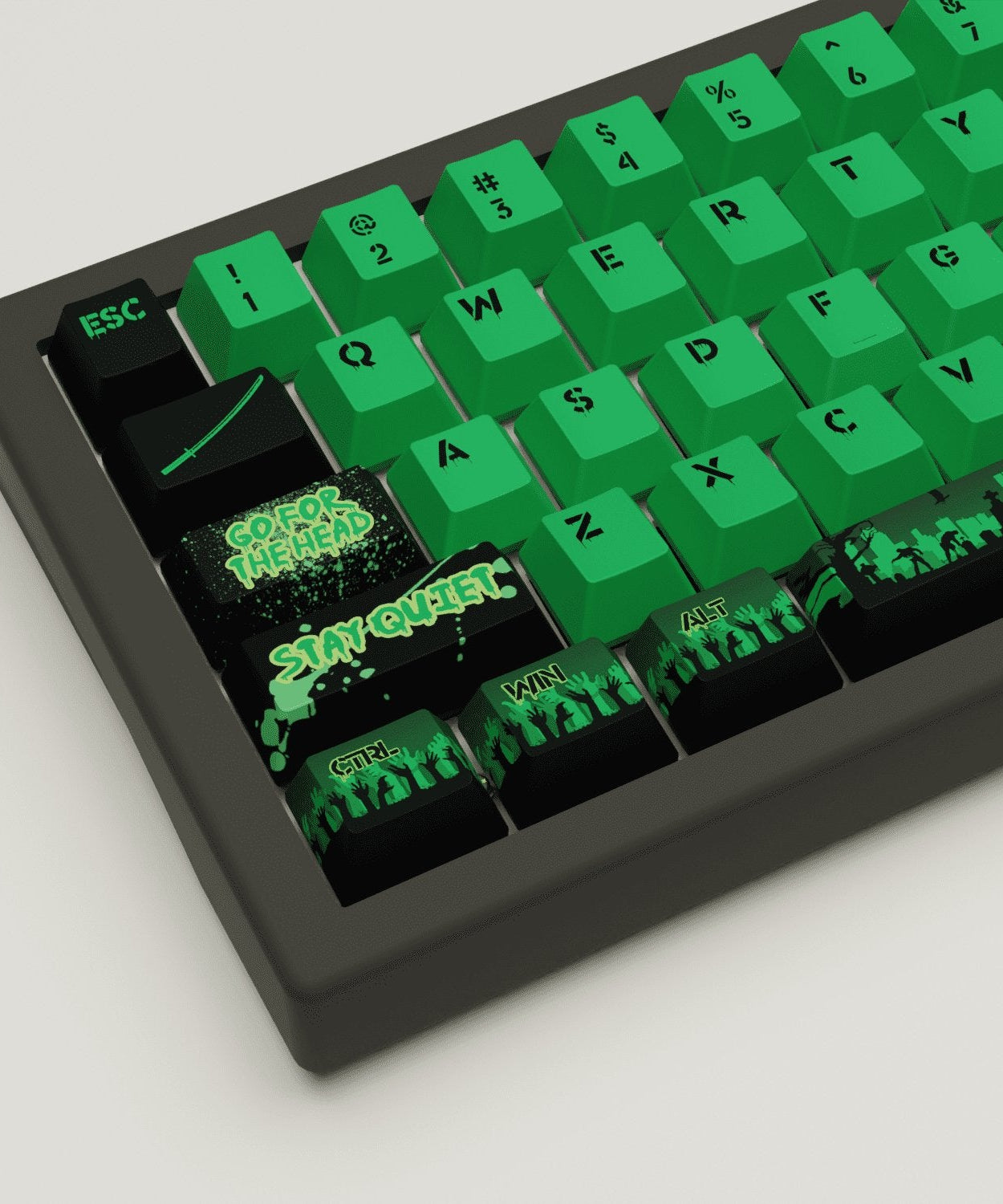 Zombie Design Keycaps and Mechanical Keyboard