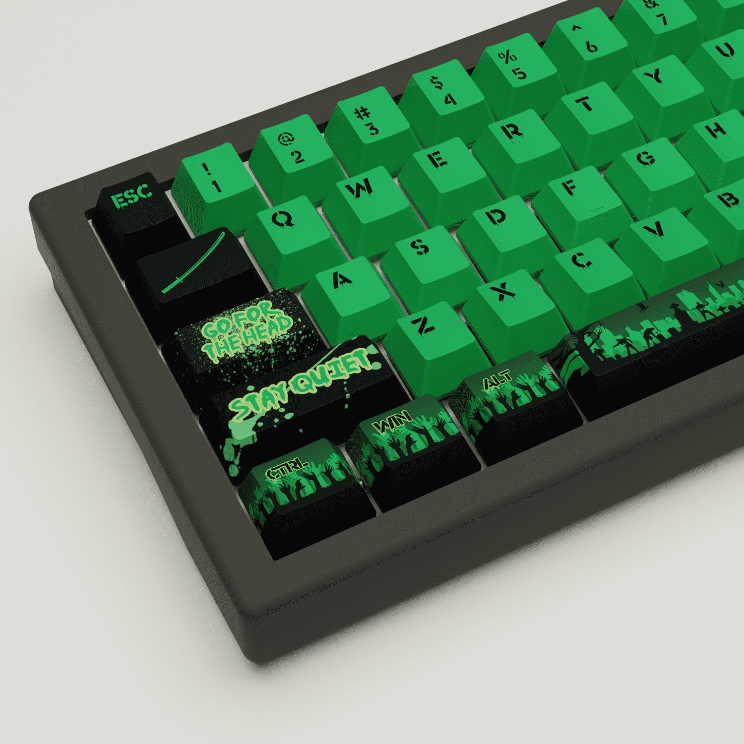 Zombie Design Keycaps and Mechanical Keyboard
