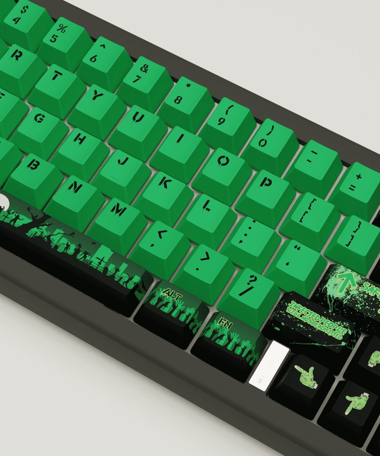 Zombie Design Keycaps and Mechanical Keyboard