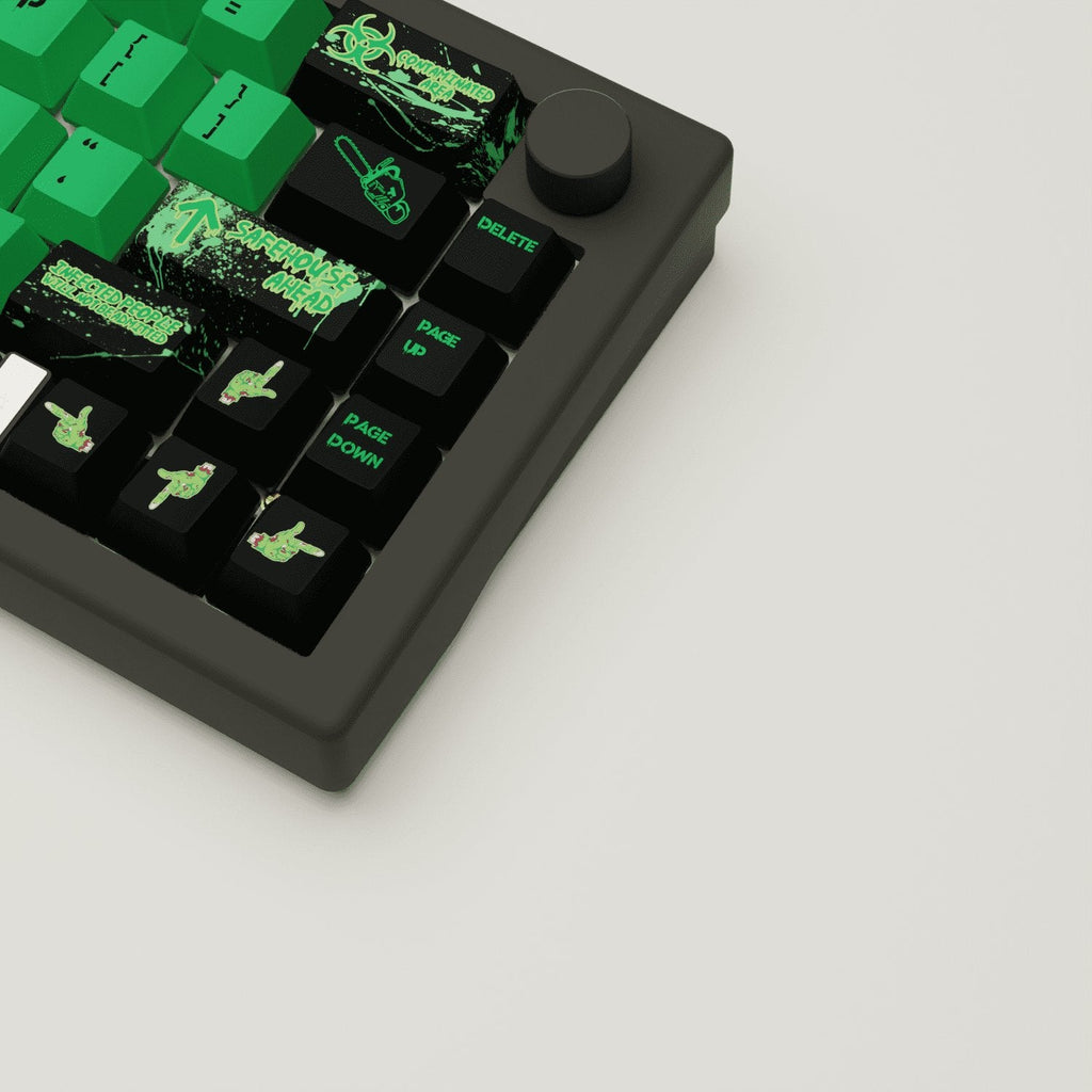 Zombie Design Keycaps and Mechanical Keyboard