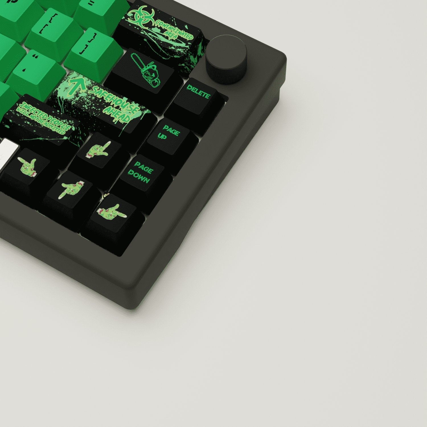 Zombie Design Keycaps and Mechanical Keyboard