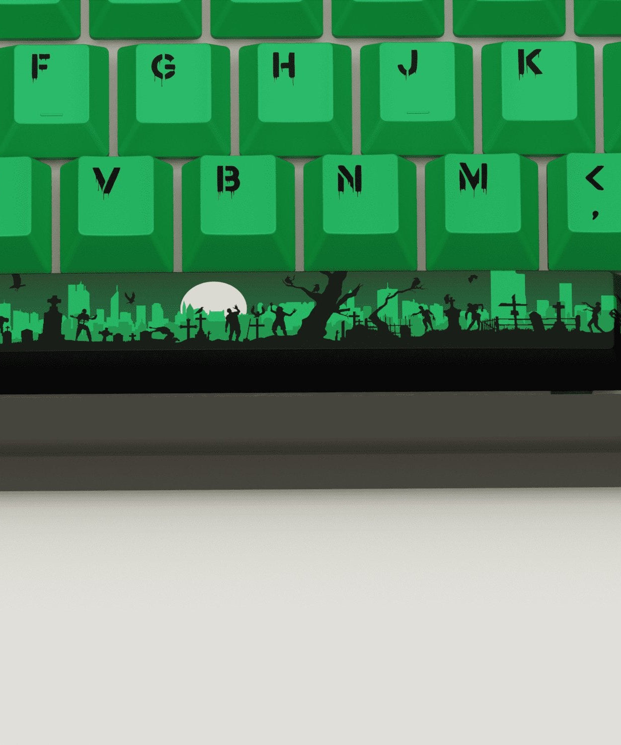 Zombie Design Keycaps and Mechanical Keyboard