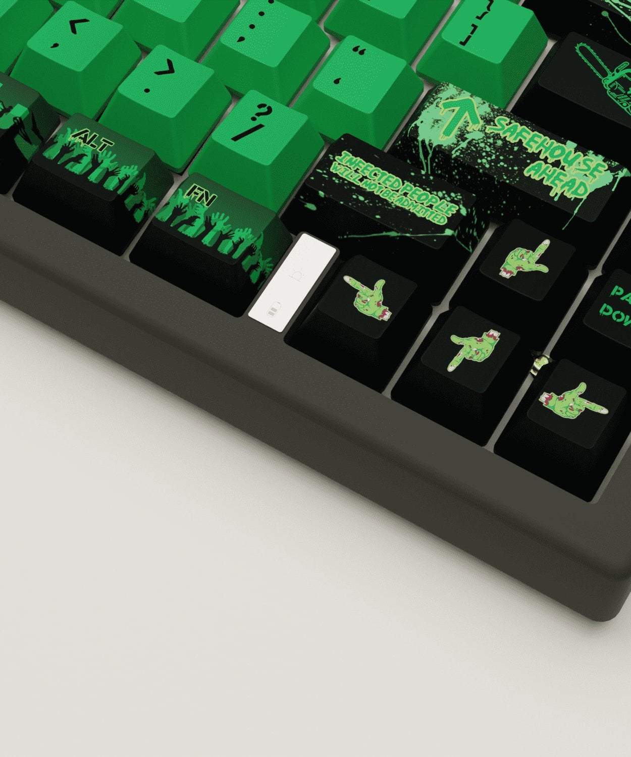 Zombie Design Keycaps and Mechanical Keyboard