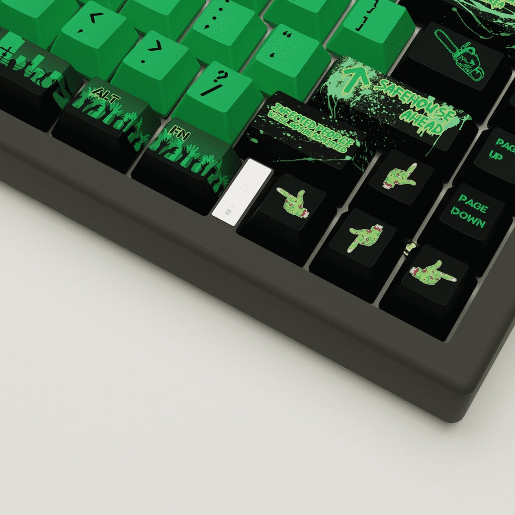 Zombie Design Keycaps and Mechanical Keyboard