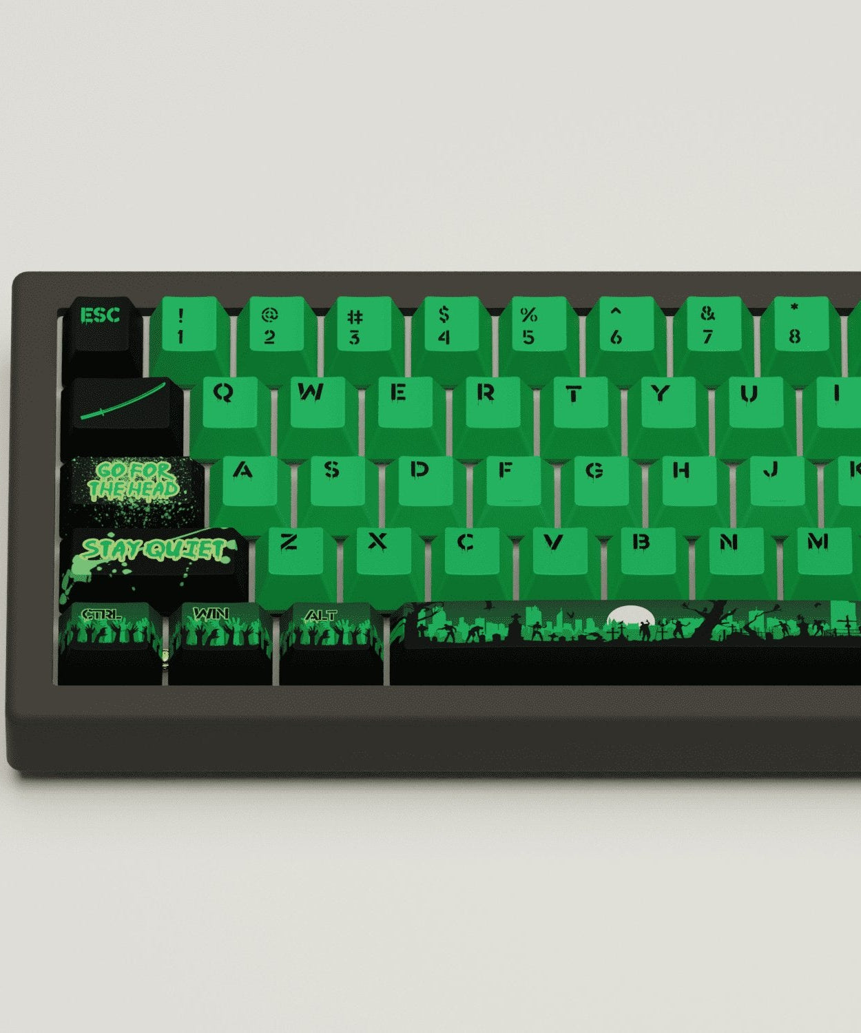 Zombie Design Keycaps and Mechanical Keyboard