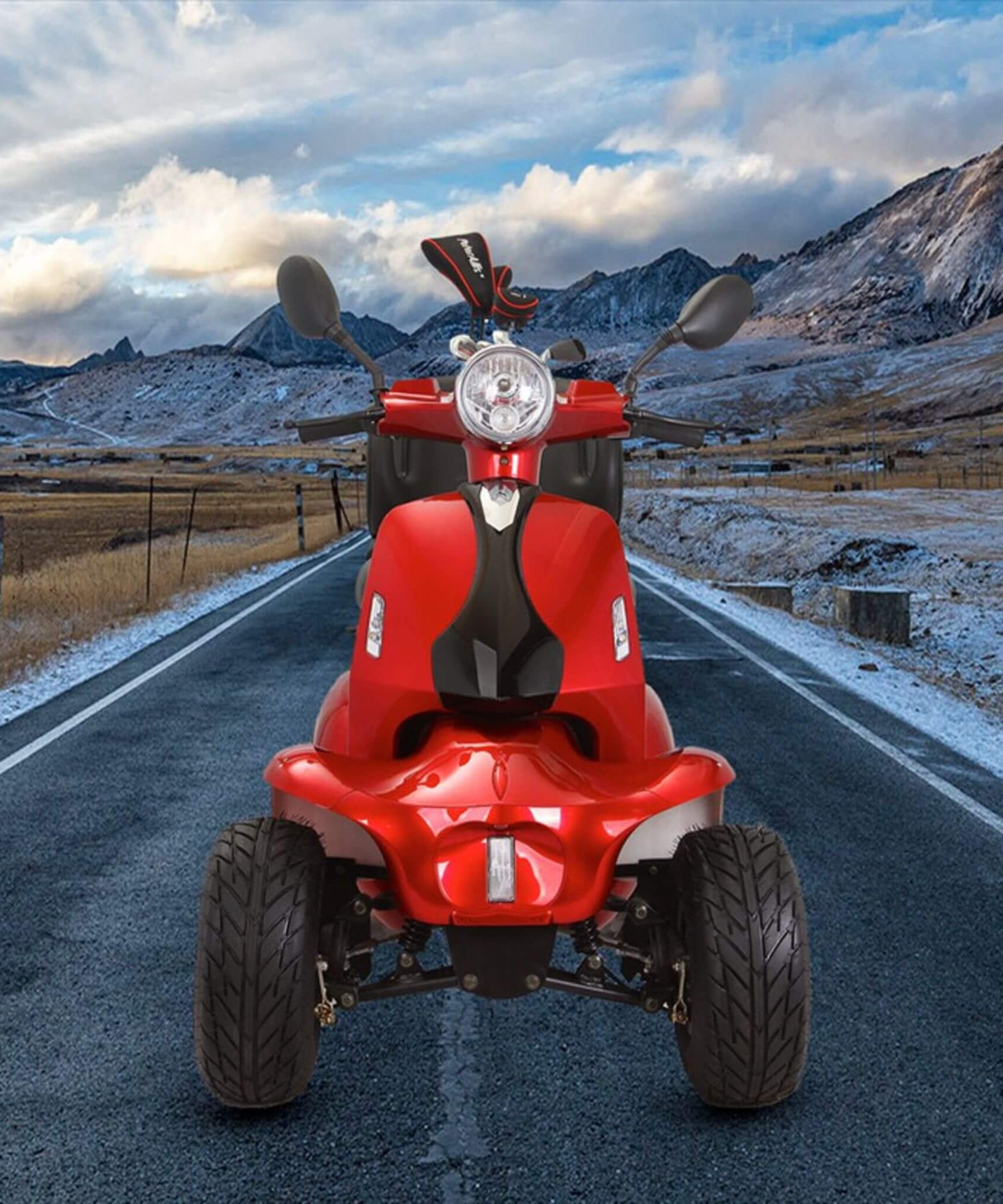Zvg 4-Wheel 60V/20AH Electric Golf Senior Travel Mobility Scooter For Adults, 440LBS (SAK91582)