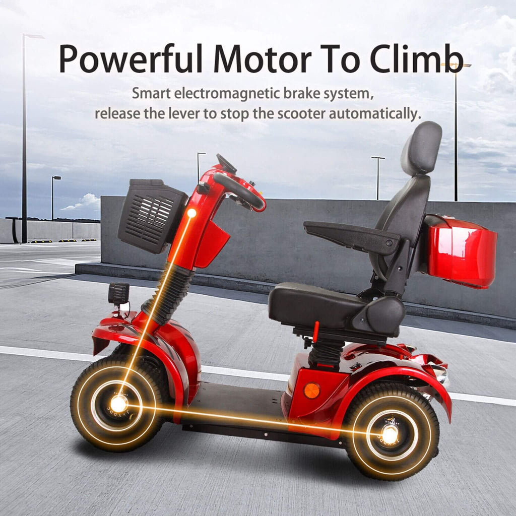 Zvg 4-Wheel Heavy-Duty 500W 48V20AH Electric All-Terrain Mobility Scooter (SAK93647)