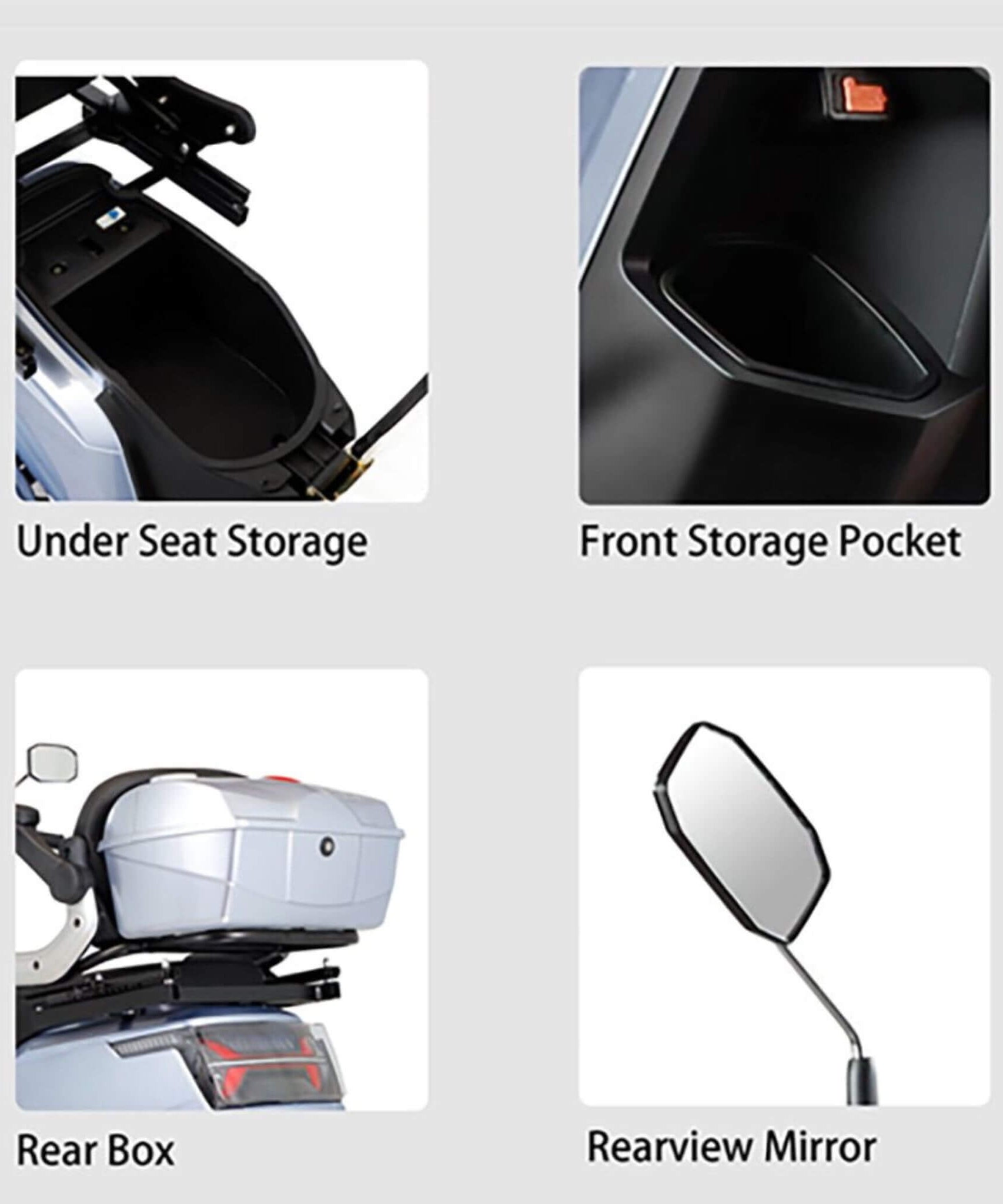 Zvg Heavy-Duty 1000W 60V/20AH 330LBS Four-Wheel All-Terrain Travel Mobility Scooter [SN-4L] (SAK97245)