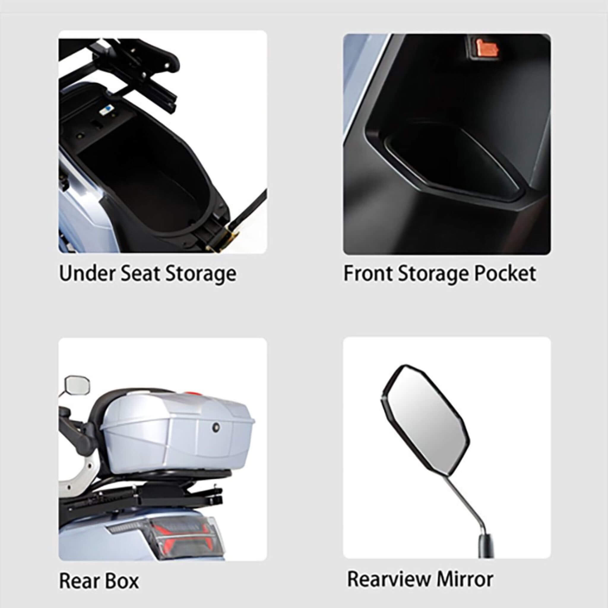 Zvg Heavy-Duty 1000W 60V/20AH 330LBS Four-Wheel All-Terrain Travel Mobility Scooter [SN-4L] (SAK97245)