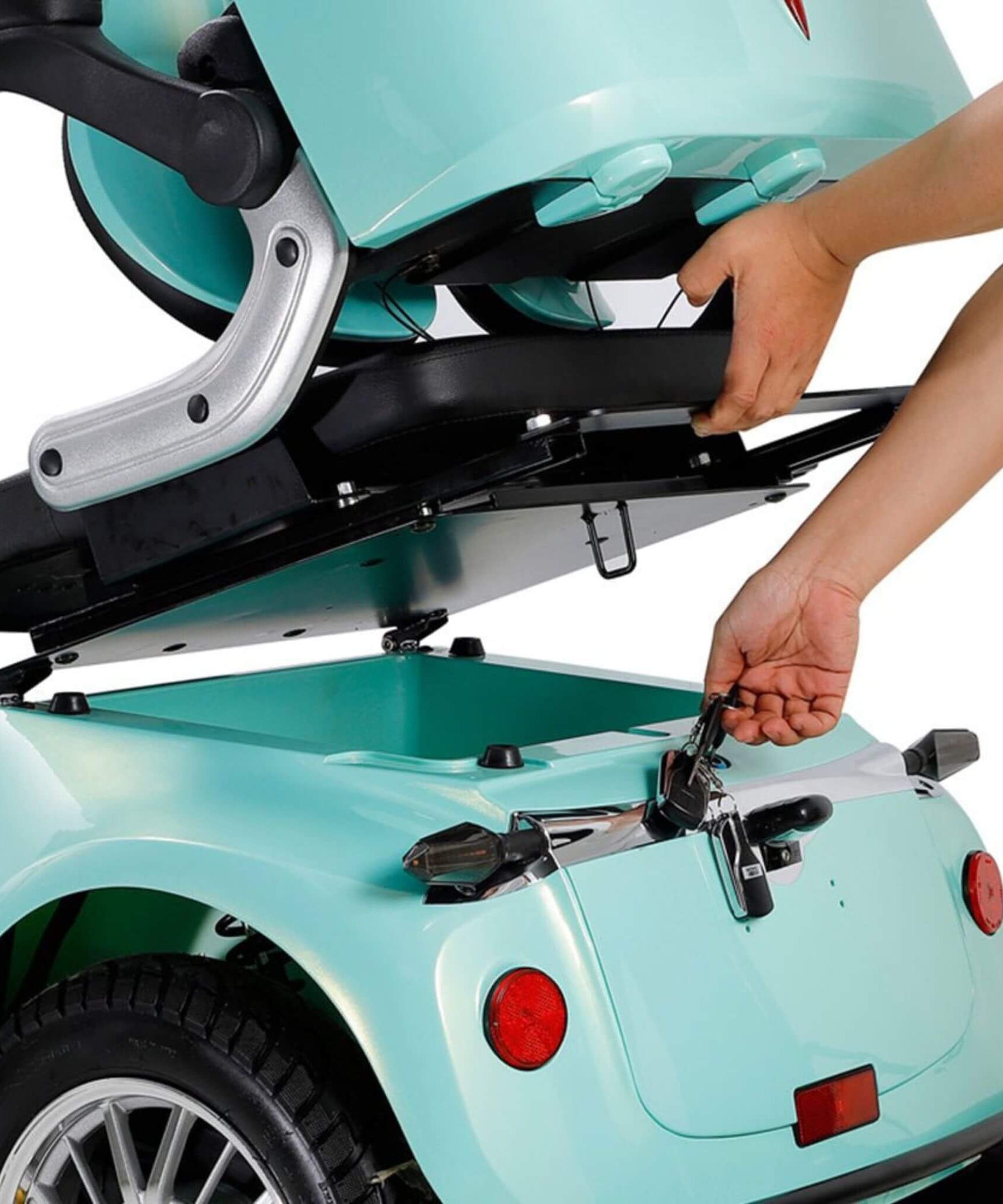 Zvg Heavy-Duty 800W 60V20AH Four Wheel All-Terrain Travel Mobility Scooter For Adults And Seniors, 500LBS (SAK97156)