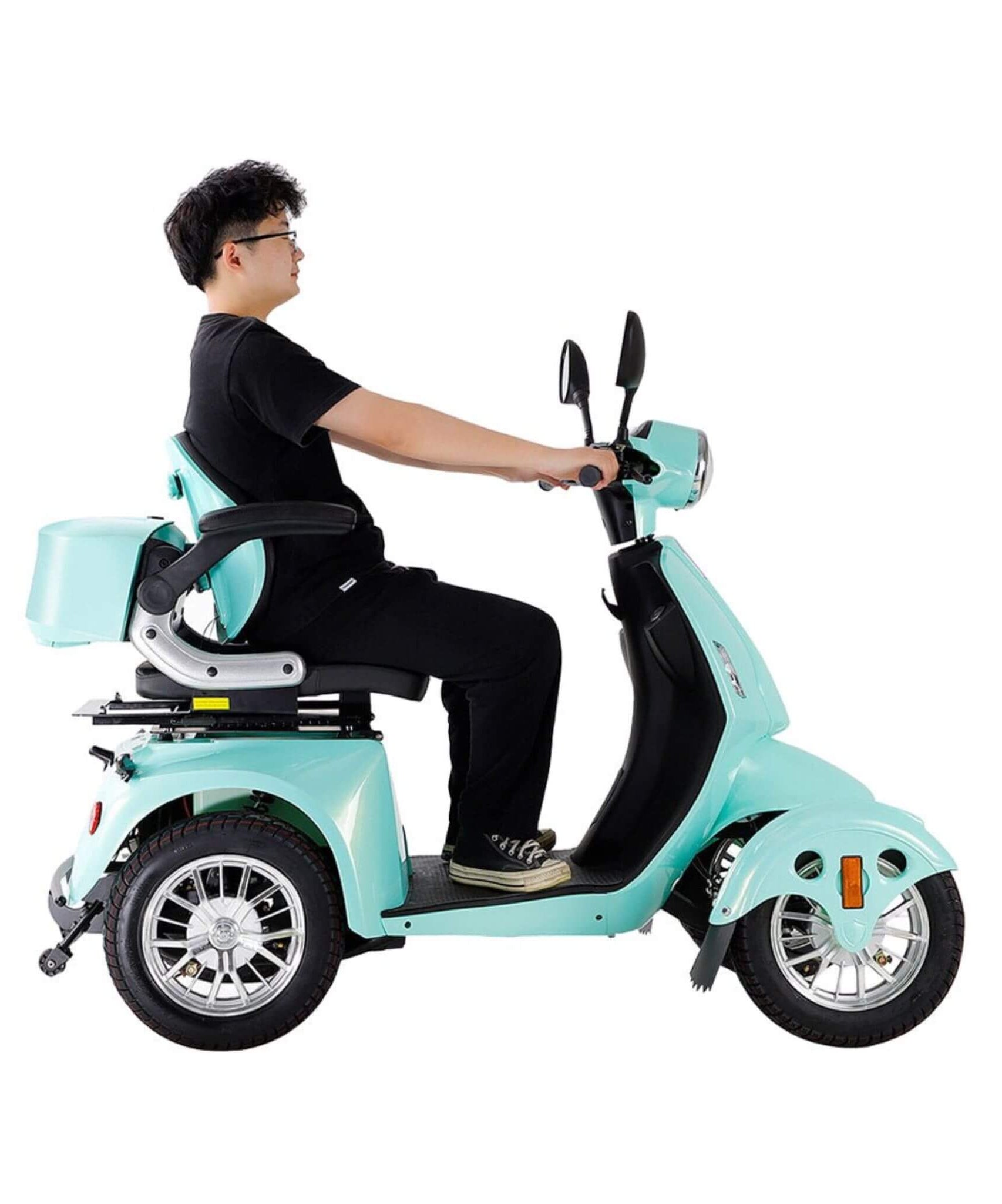 Zvg Heavy-Duty 800W 60V20AH Four Wheel All-Terrain Travel Mobility Scooter For Adults And Seniors, 500LBS (SAK97156)