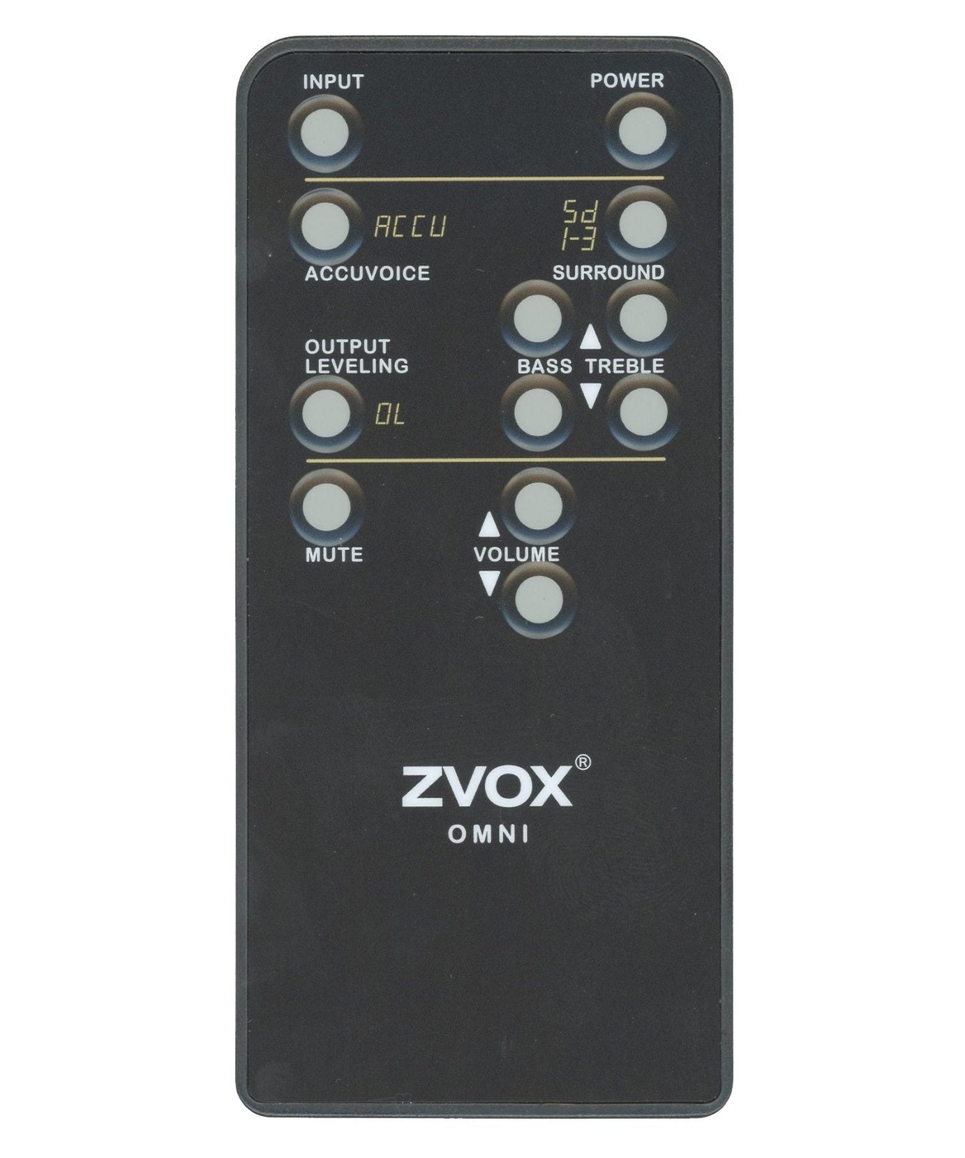 Zvox Omni Sound Bar Remote Control